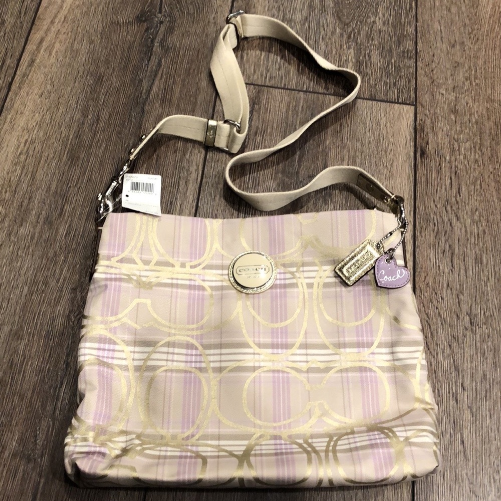 💜Coach Tartan Plaid File Bag💜